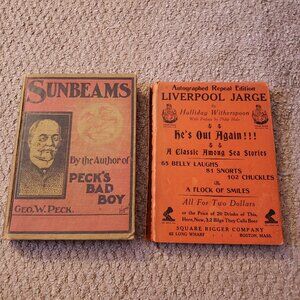 Antique satire themed book set signed copy